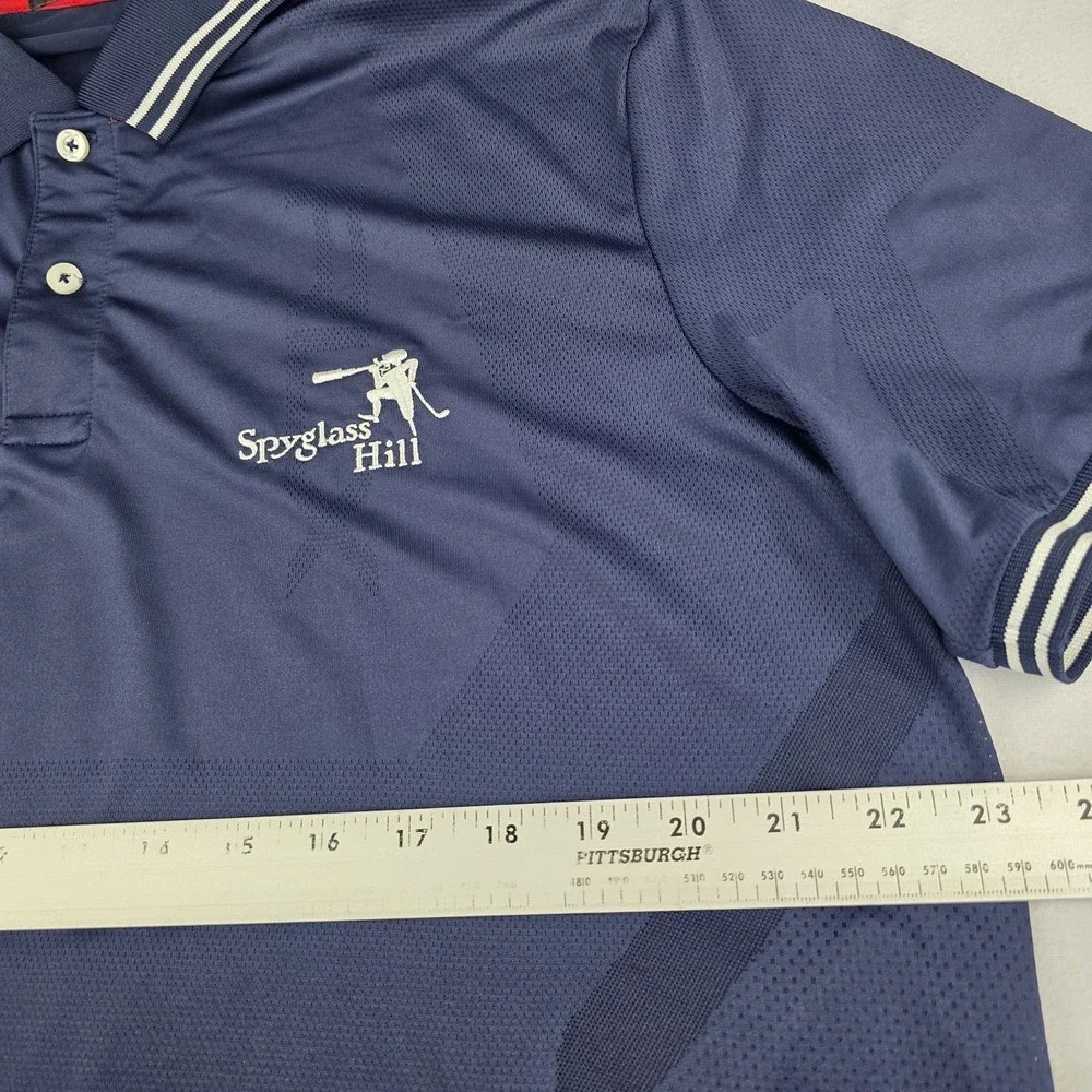 RLX Ralph Lauren Polo Shirt Mens XL Blue Gray Spyglass Hill Golf Performance